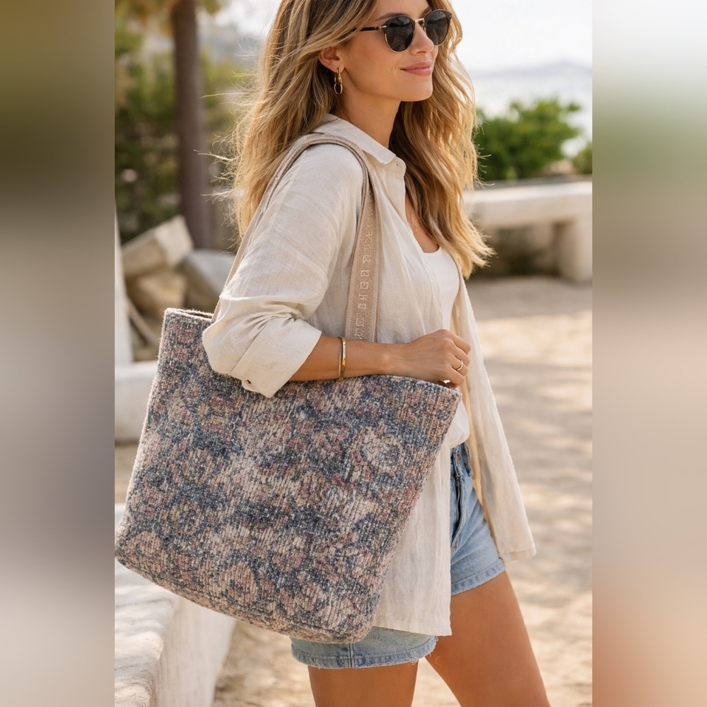 DESIGNER AMBER LEWIS x LOLOI WOVEN BOHO RUG TOTE